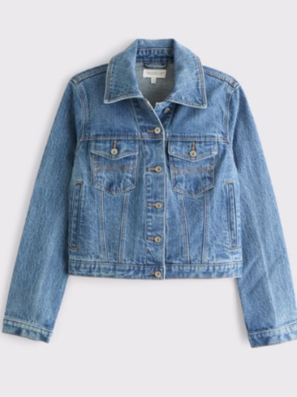 New Abercrombie & Fitch Denim Trucker Jacket